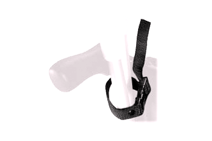 Universeel crutch holder strap, black, with plastic buckle 
